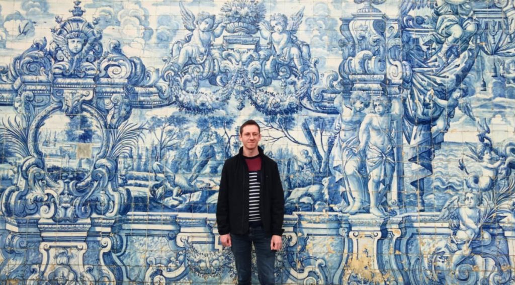 Azulejo à la cathédrale de Porto