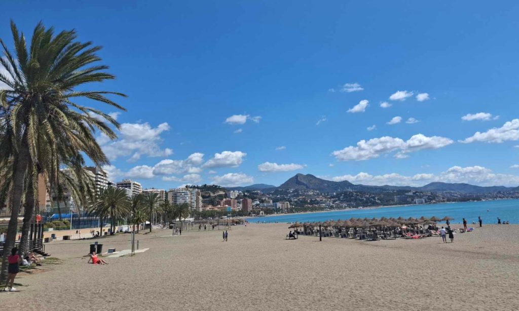 Plage de la Malagueta à Malaga