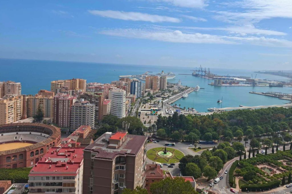 Vue de Malaga en Espagne
