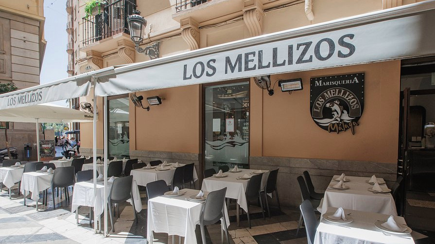 Vue sur la terrasse de Los Mellizos à Malaga