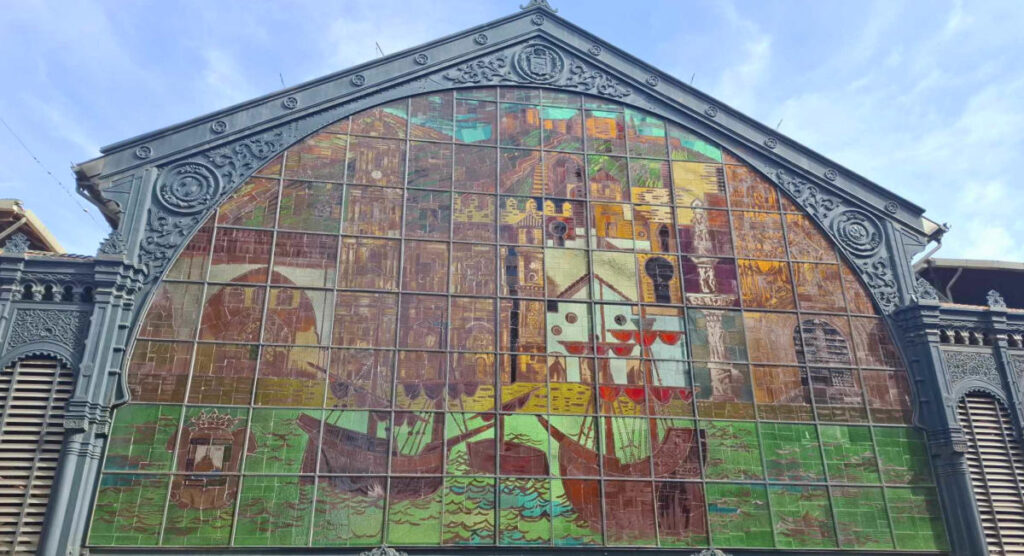 Les vitraux du marché central Atarazanas de Malaga