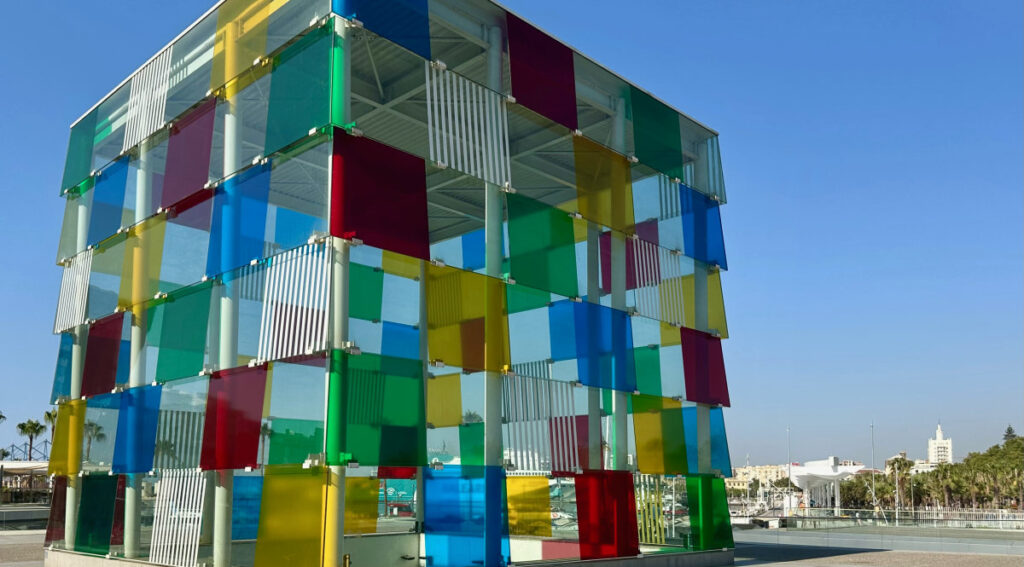Le fameux "El Cubo", au centre Pompidou de Malaga